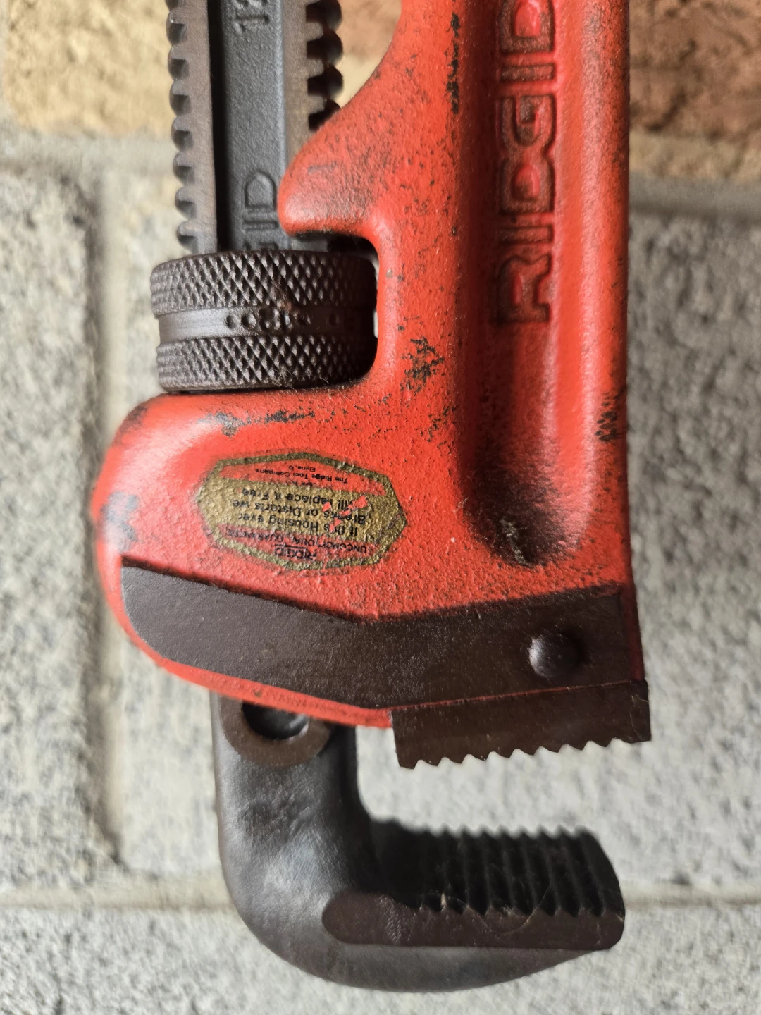 Vintage RIDGID Heavy Duty 12" Pipe Wrench - photo 3