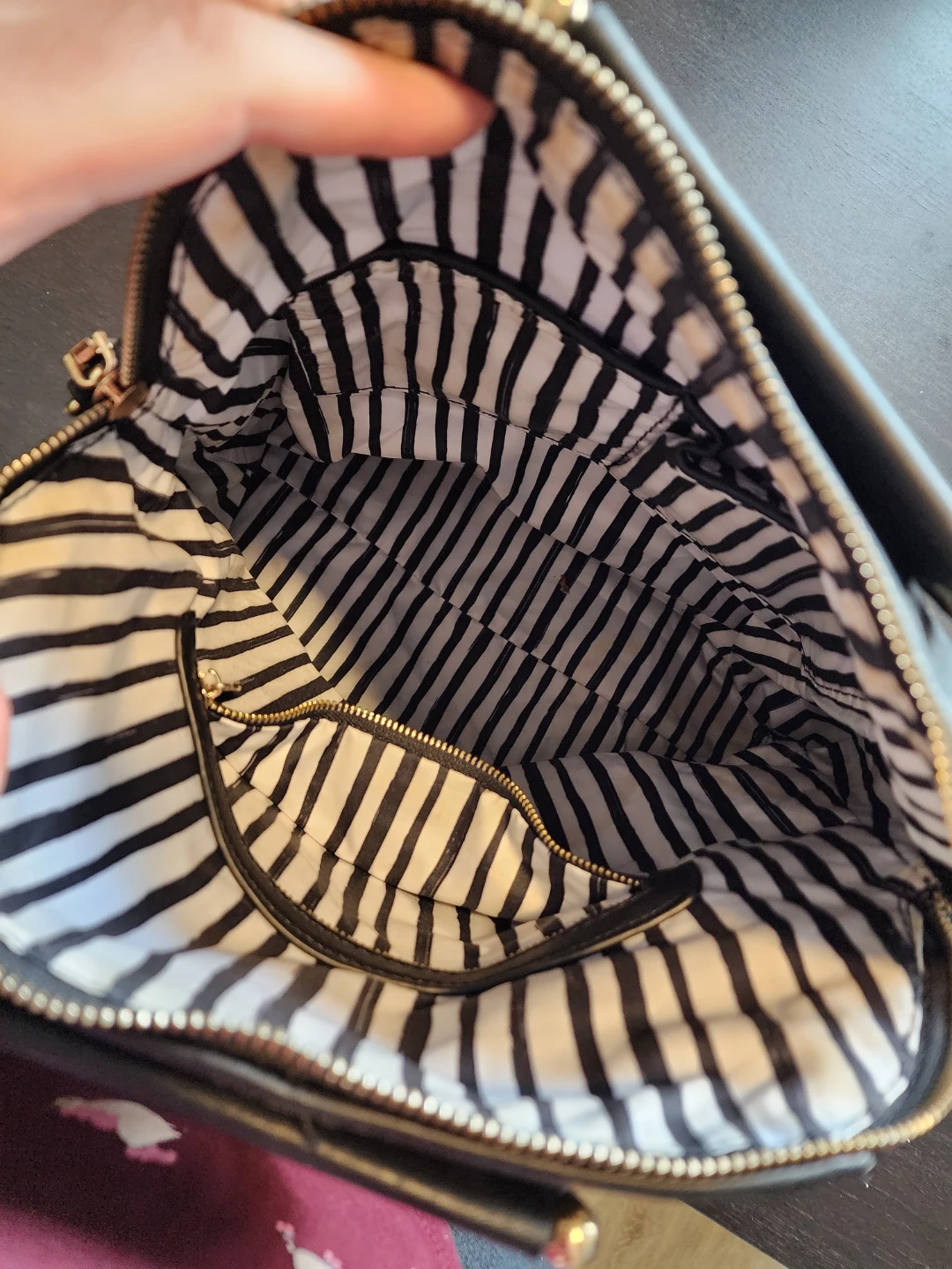 Black Quilted Backpack Purse - photo 3