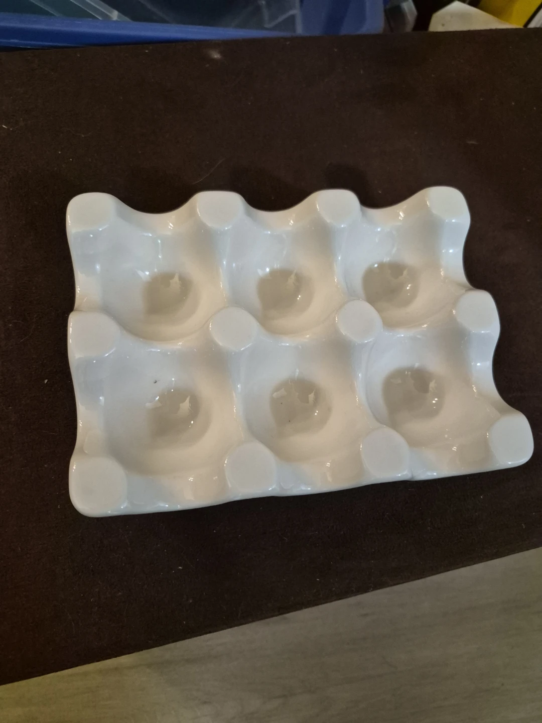 Fishs Eddy Ceramic Egg Holder
