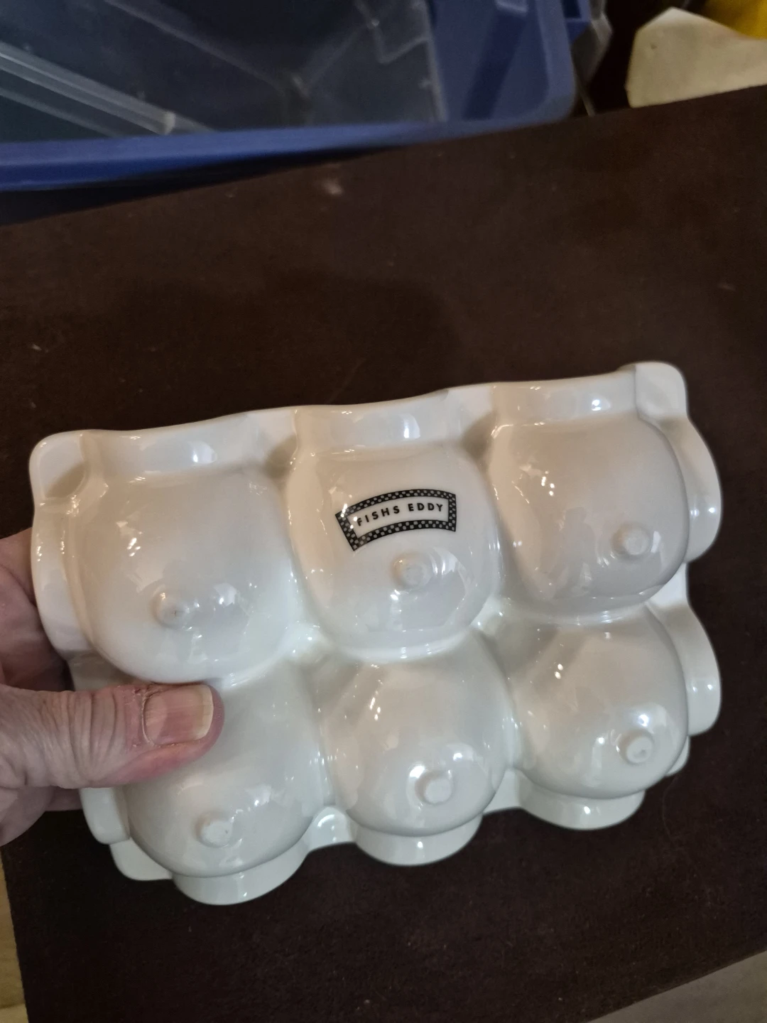 Fishs Eddy Ceramic Egg Holder - photo 2
