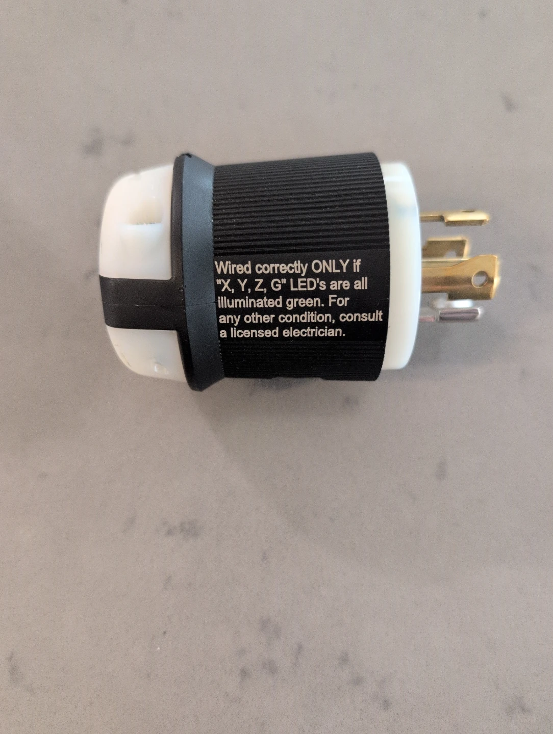 Hubbell 30A 120/208VAC L21-30 Plug - photo 3