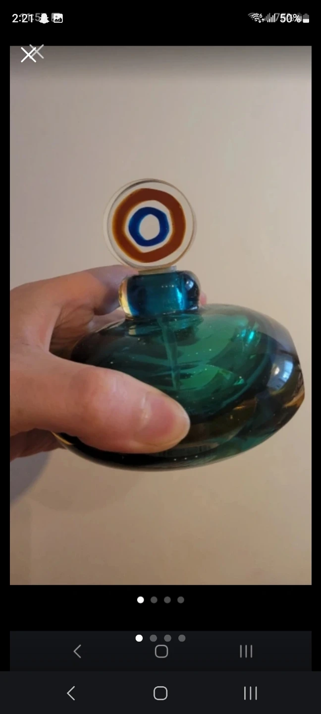 Two's Company Vintage Glass Perfume Bottle 🥕