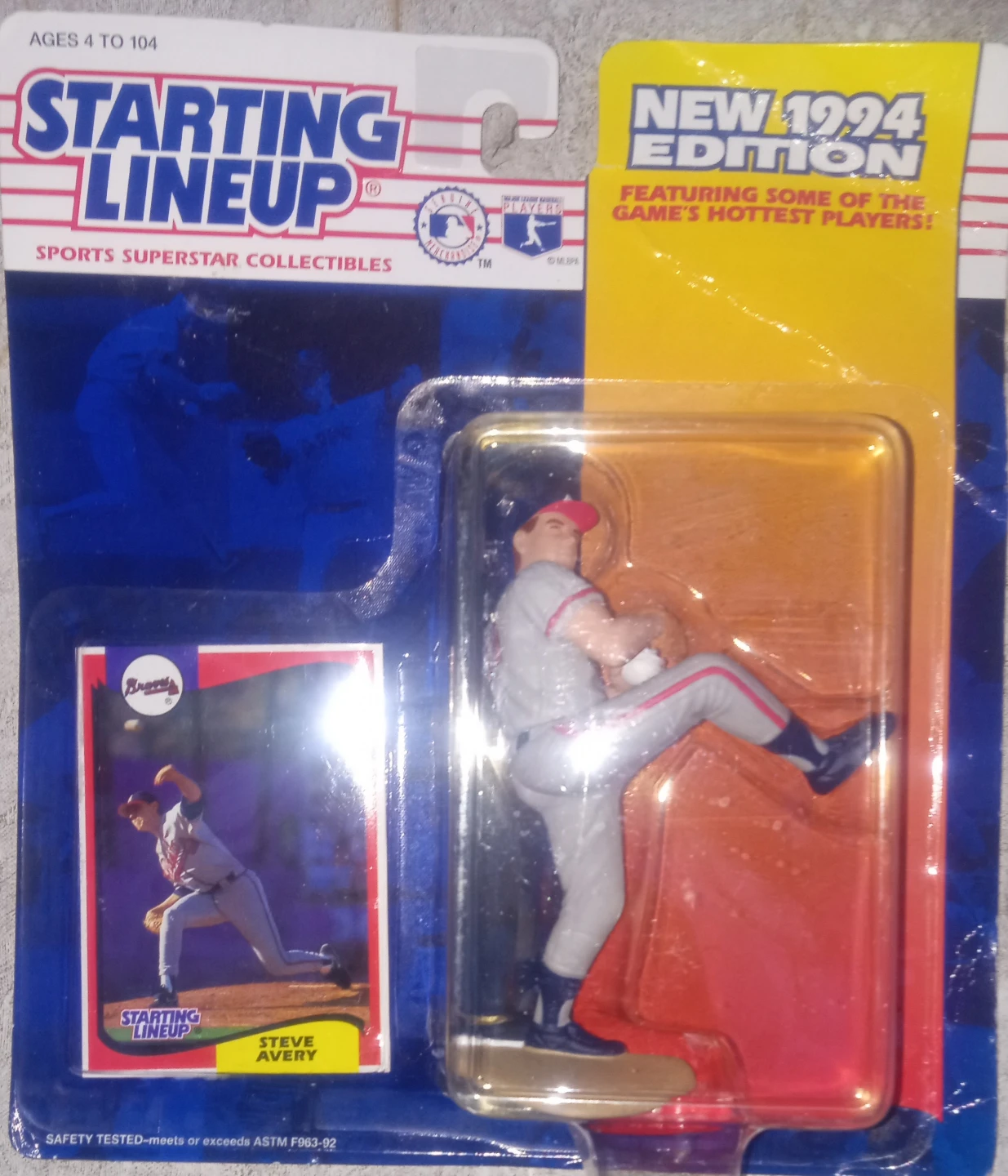 Starting Lineup Steve Avery 1994 Edition Collectible