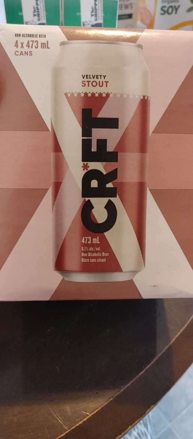 CRFT Velvety Stout Non-Alcoholic Beer 4 x 473 mL Cans