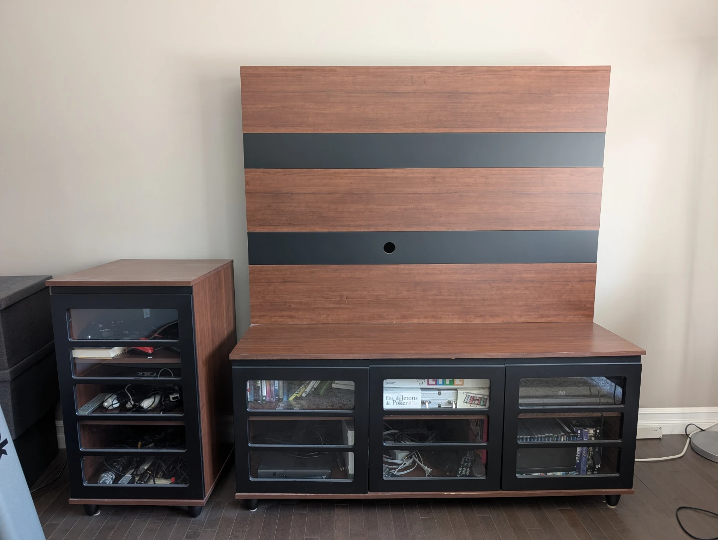 TV Stand Cabinet with Matching Side Cabinet