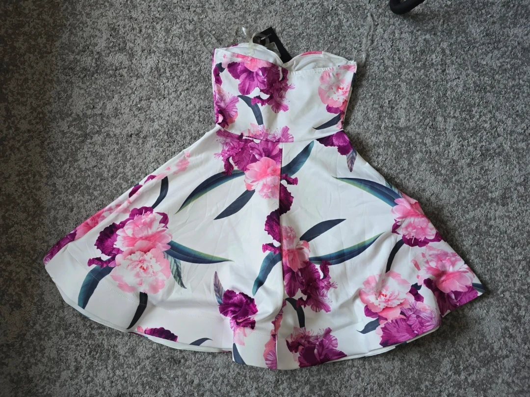 Fashion Nova Strapless Floral Dress - photo 3