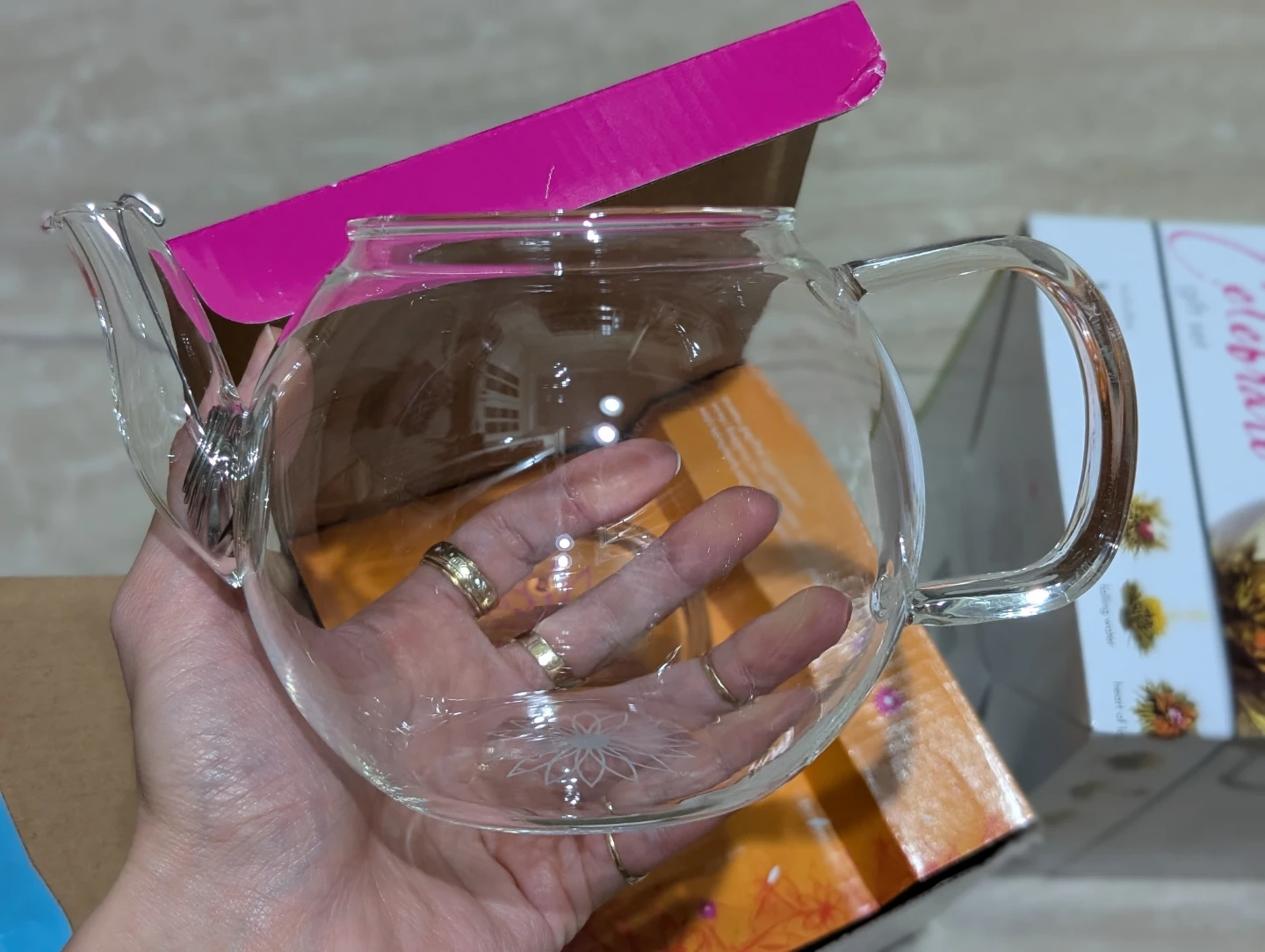 NEW Teaposy Celebrate Glass Teapot Gift Set - photo 3