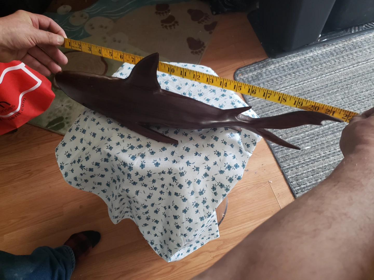 Wooden Shark Figurine
