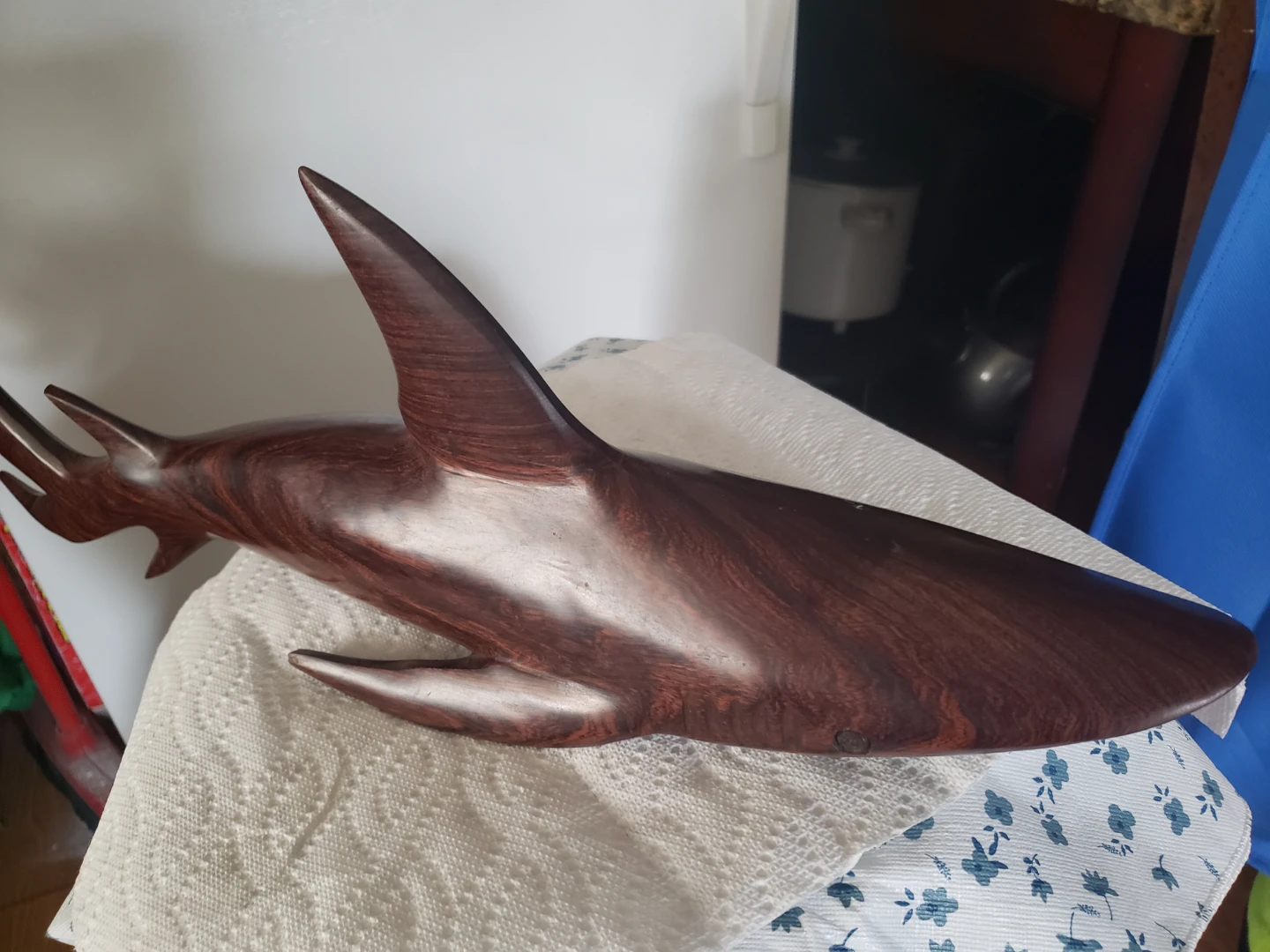Wooden Shark Figurine - photo 2