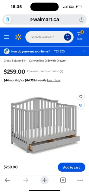 Graco 4 in 1 convertible crib - photo 2