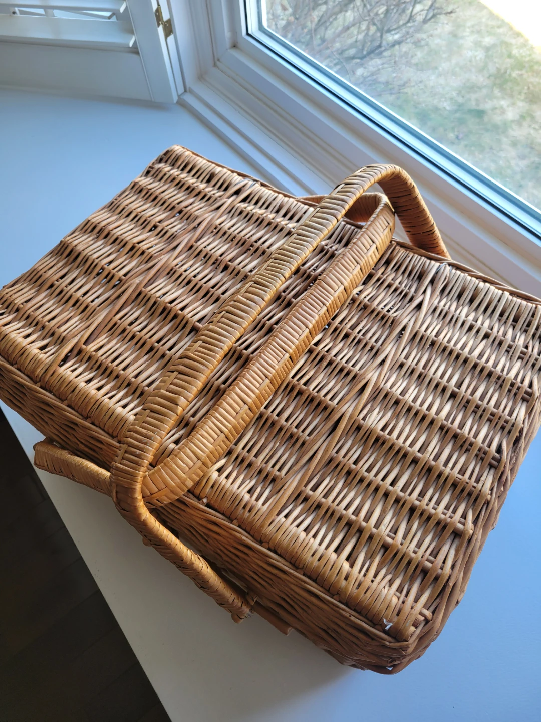 Wicker Picnic Basket with Handles - photo 4