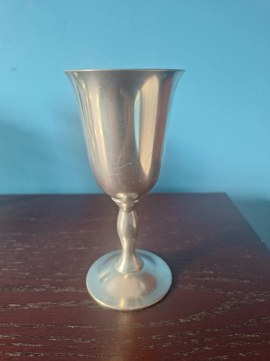 Set of 7 vintage pewter goblets - photo 2