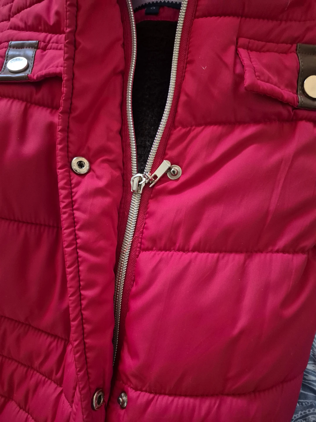 Red Puffer Coat with Hood - photo 4