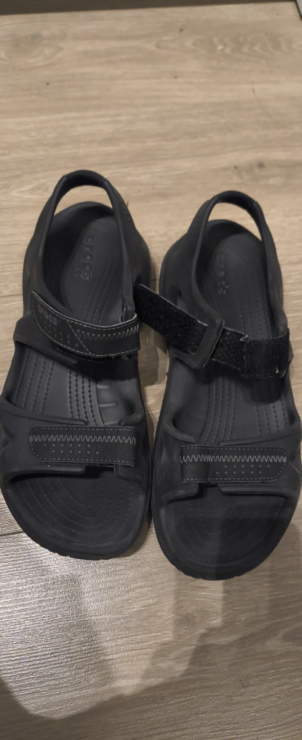 Black Crocs Men Sandals Size 10