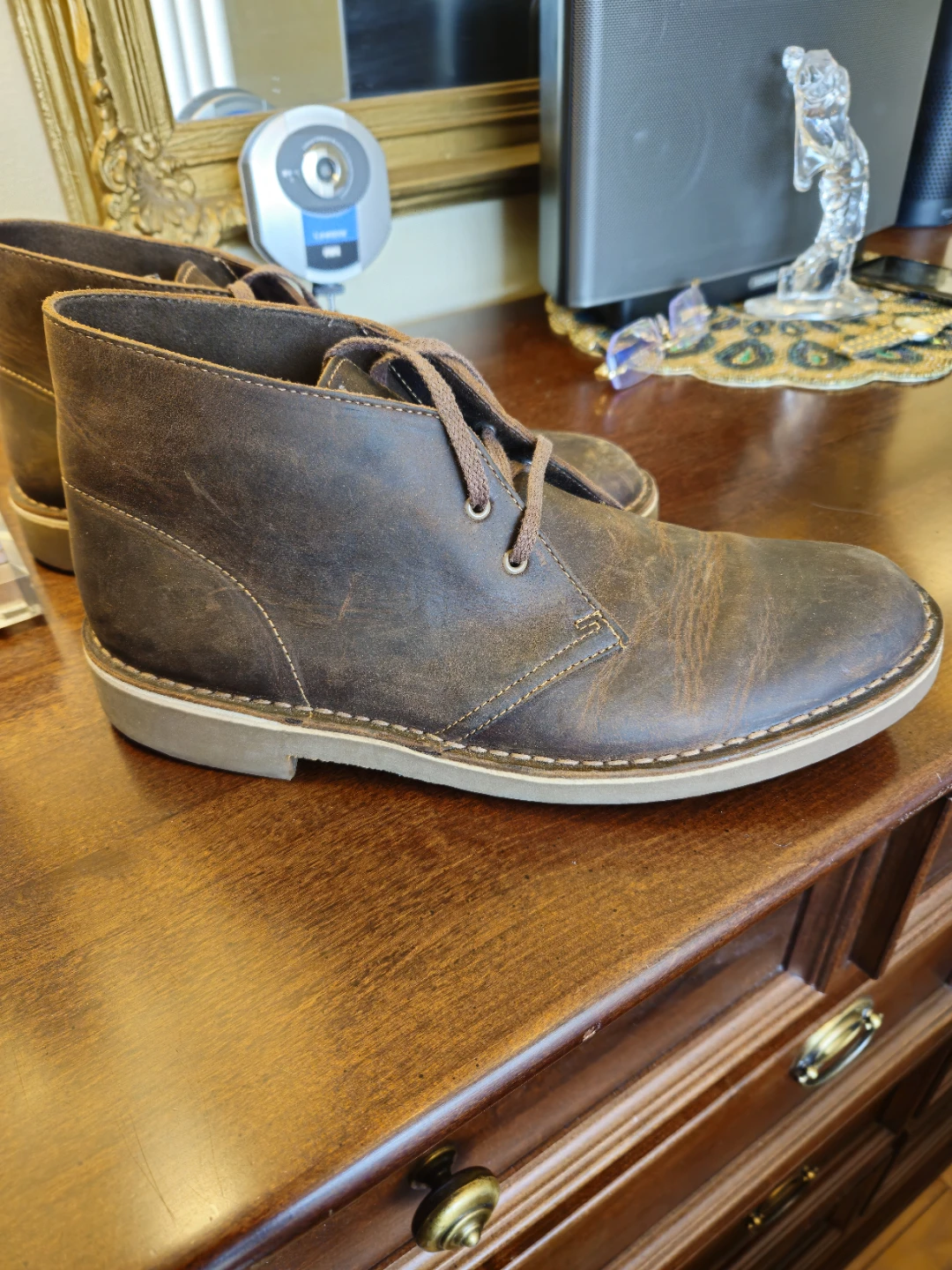 Clarks Brown Leather Desert Boots - photo 4