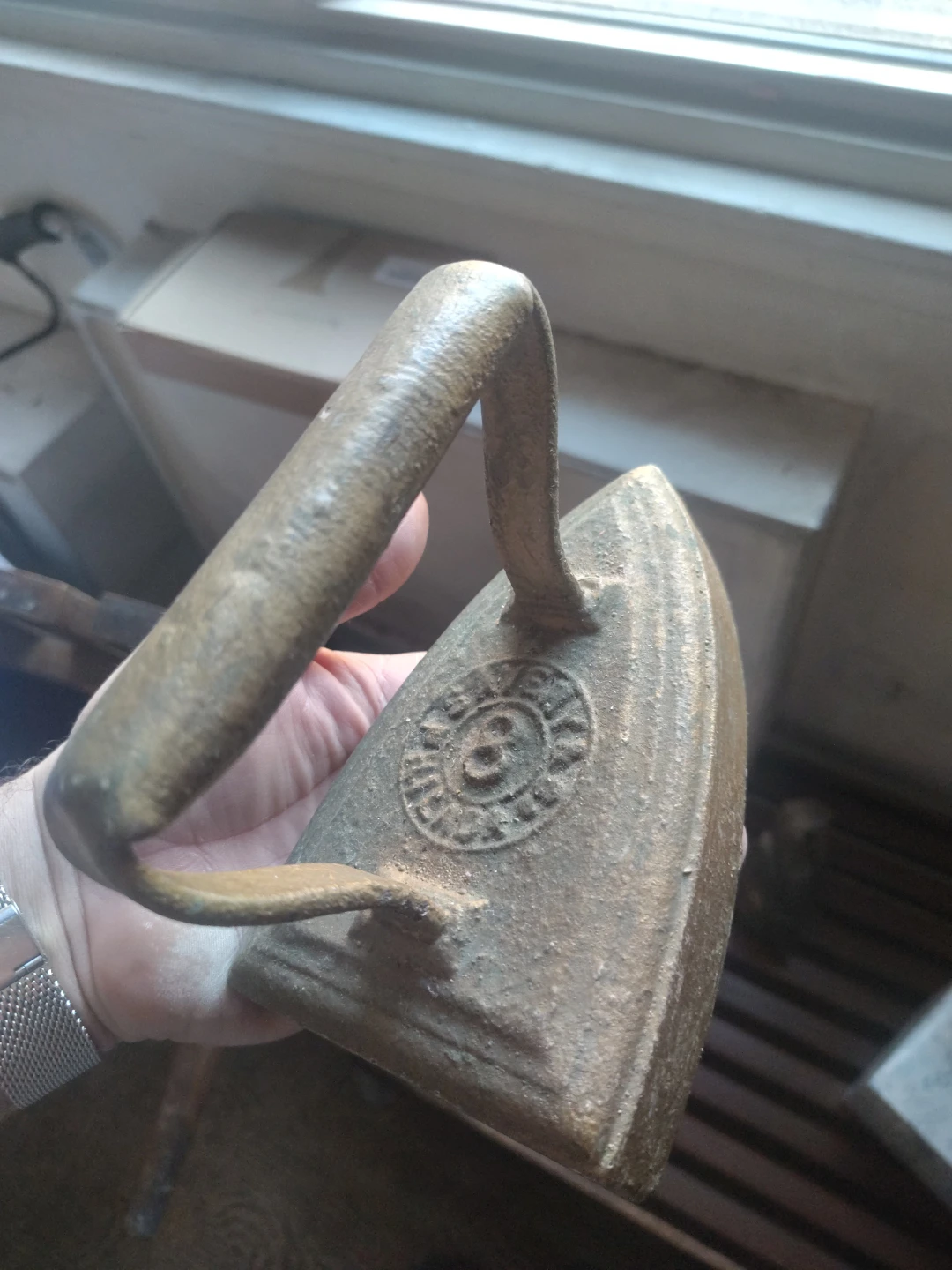 Antique Cast Iron Clothes Iron