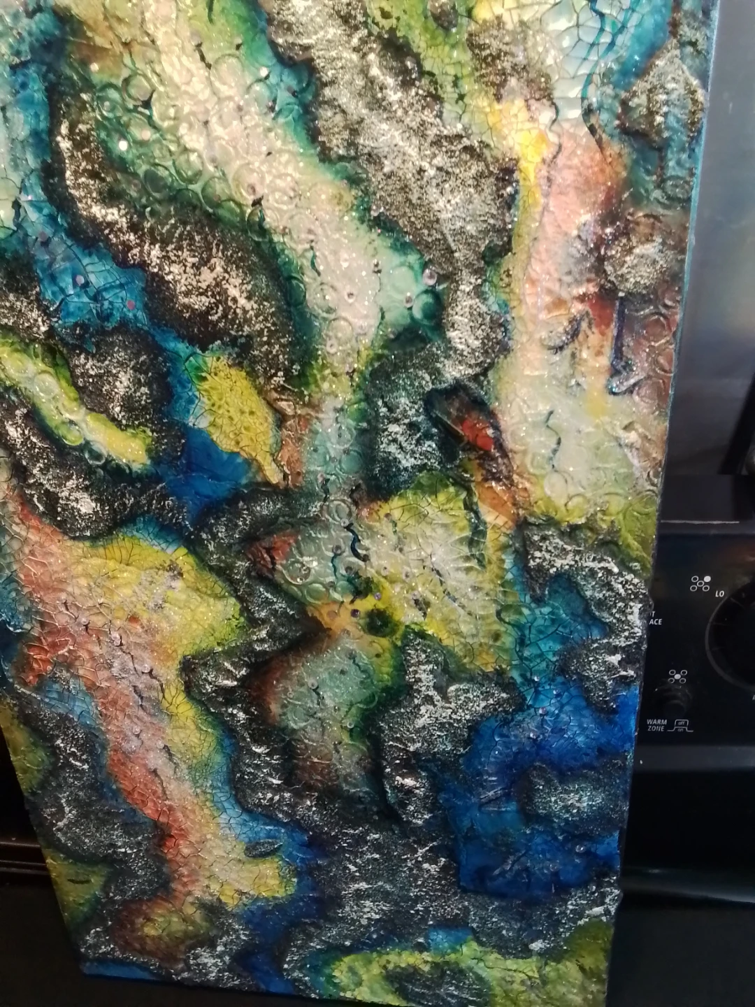 Shimmering Textured Abstract – “Courants Tropicaux” (2016) by - photo 4
