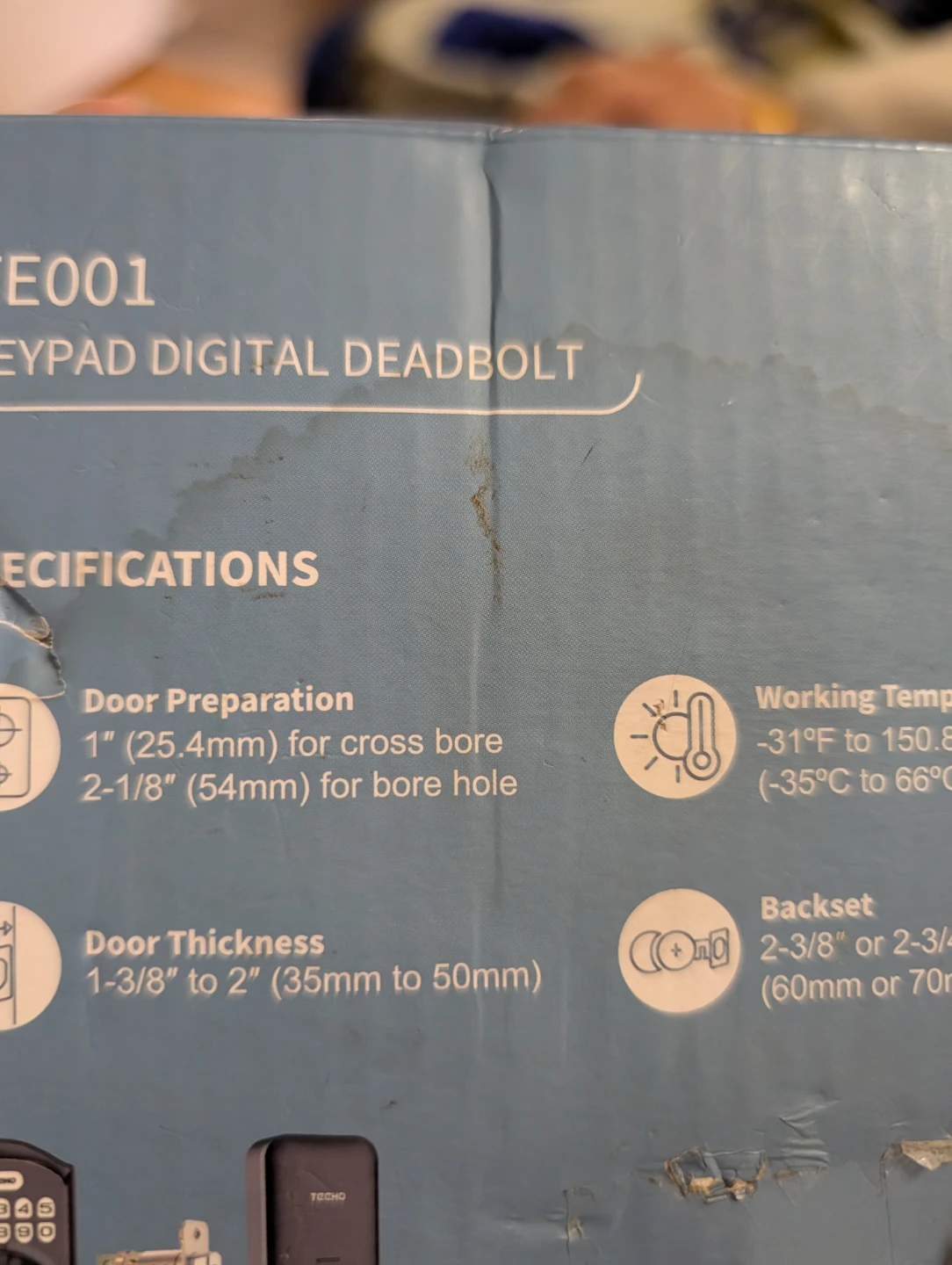 TE001 Keypad Digital Deadbolt - photo 2