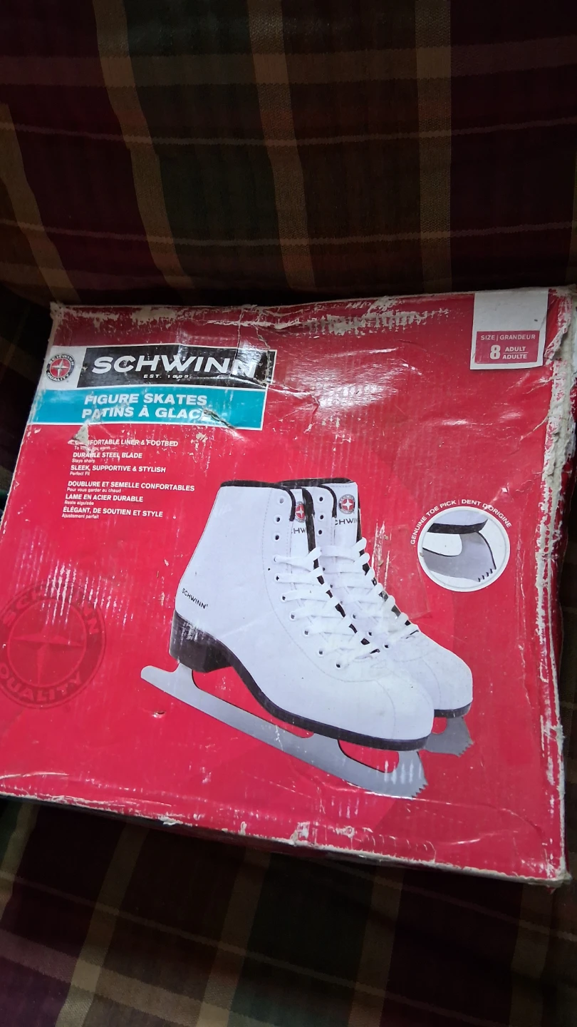 Schwinn Figure Skates - White, Size 8