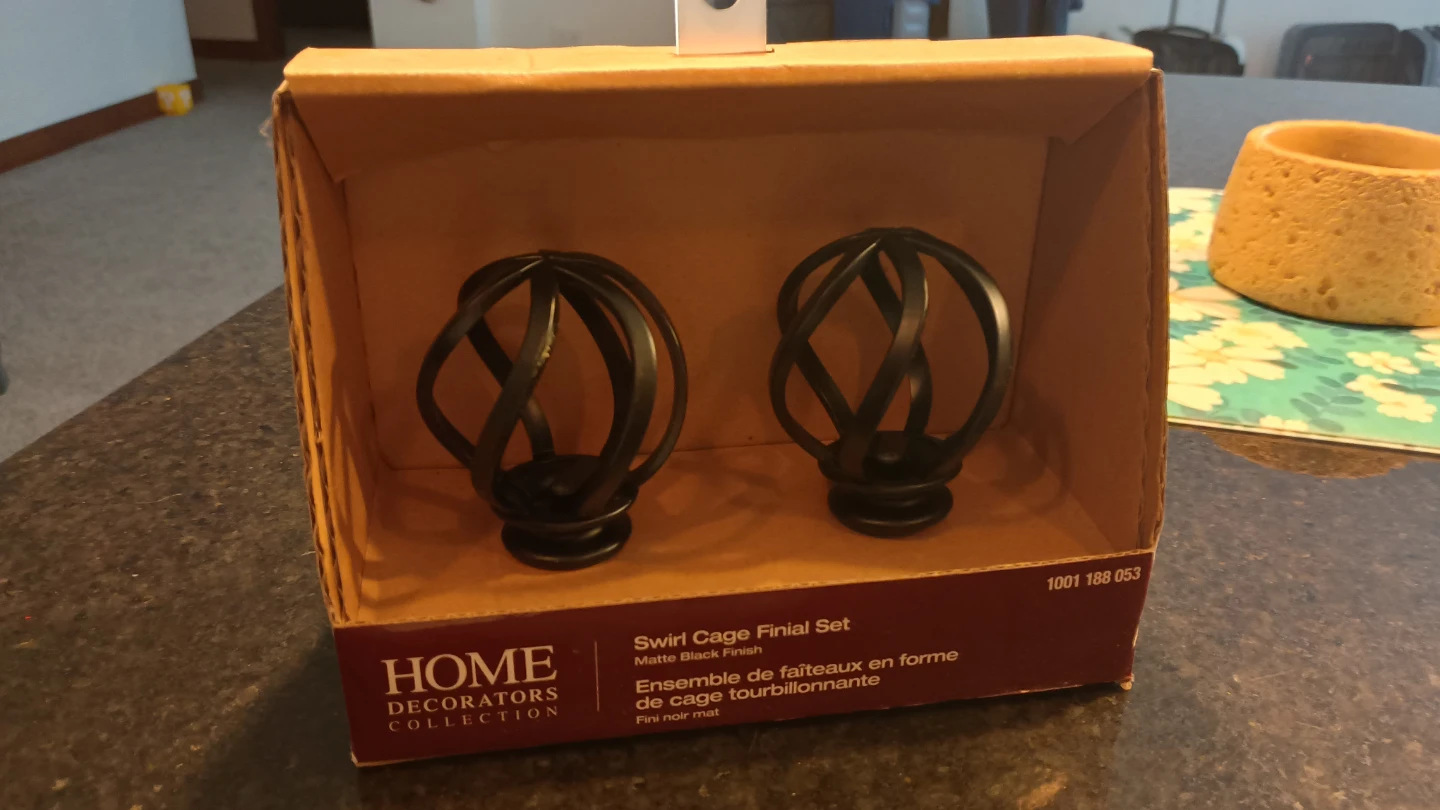 Home Decorators Collection Swirl Cage Finial Set - photo 3