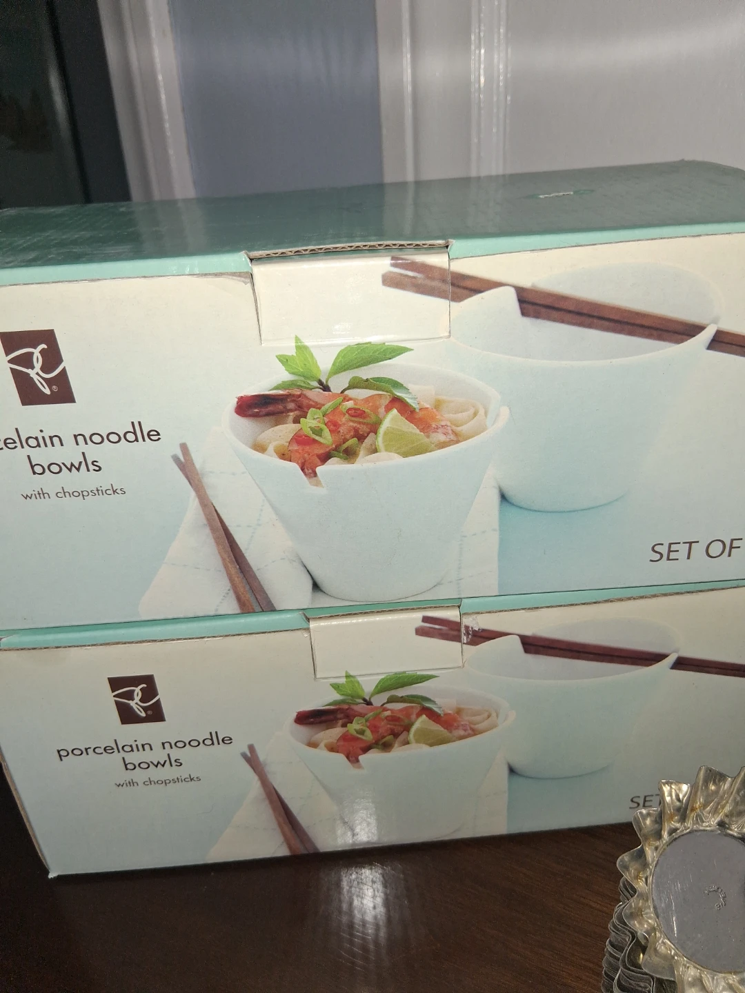 2 "Highlands Blue" Porcelain Mugs and 4 noodle bowls 4mugs - photo 2