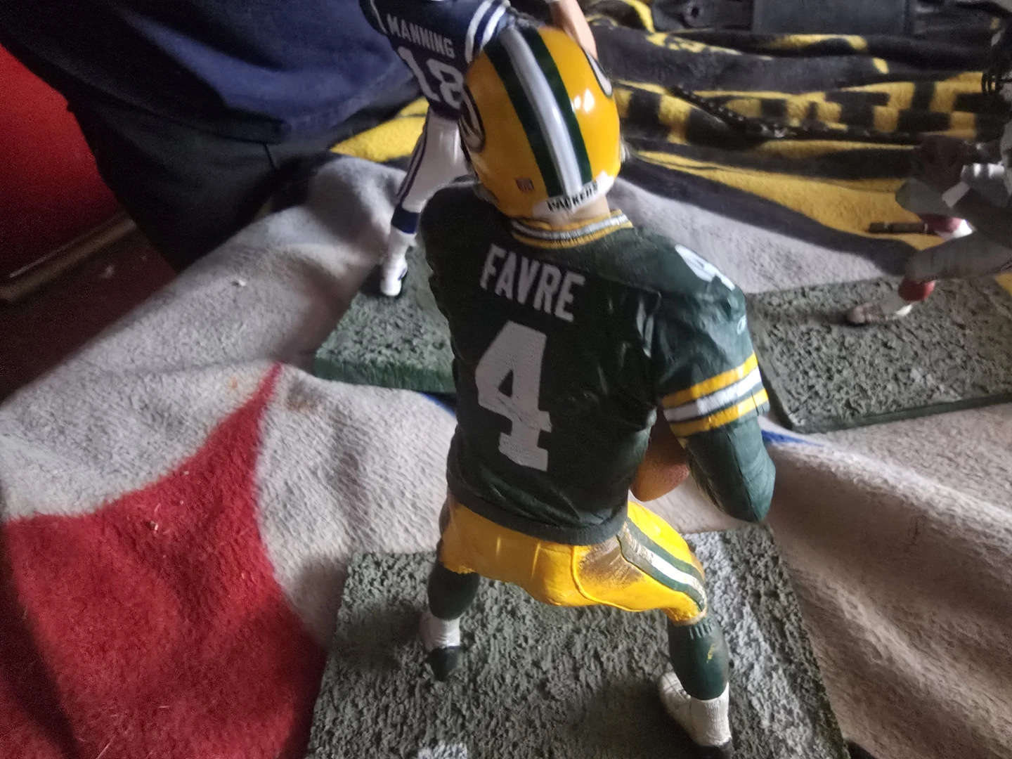 NFL Player Figurines - Vick, Favre, Manning