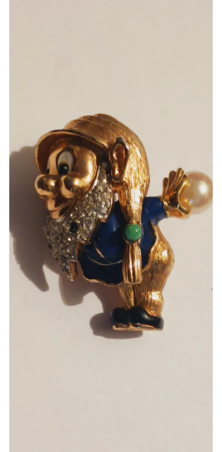 JOMAZ JOSEPH MAZER DESIGNER SIGNED DWARF BROOCH