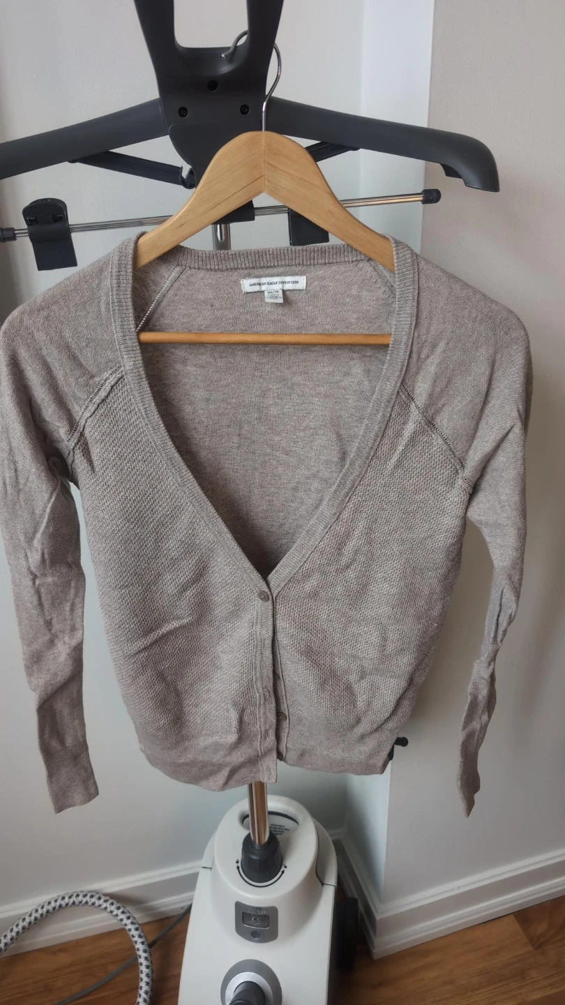 American Eagle Outfitters Cardigan Sweater XS/TP Beige