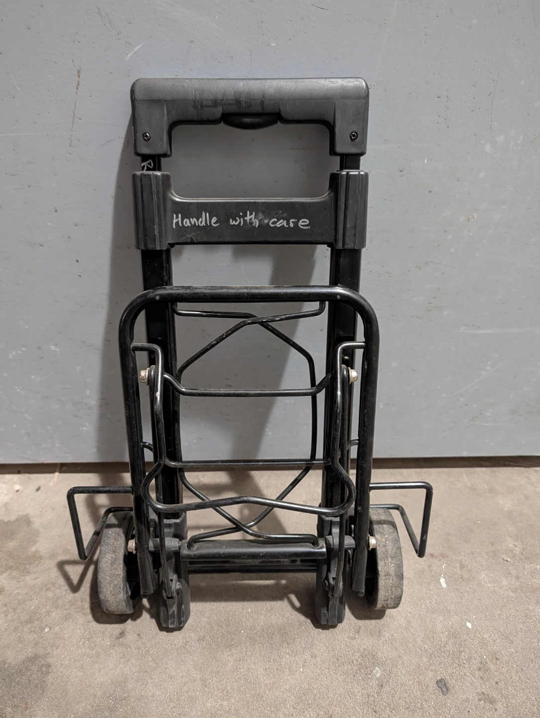 Black Folding Hand Truck Luggage Cart