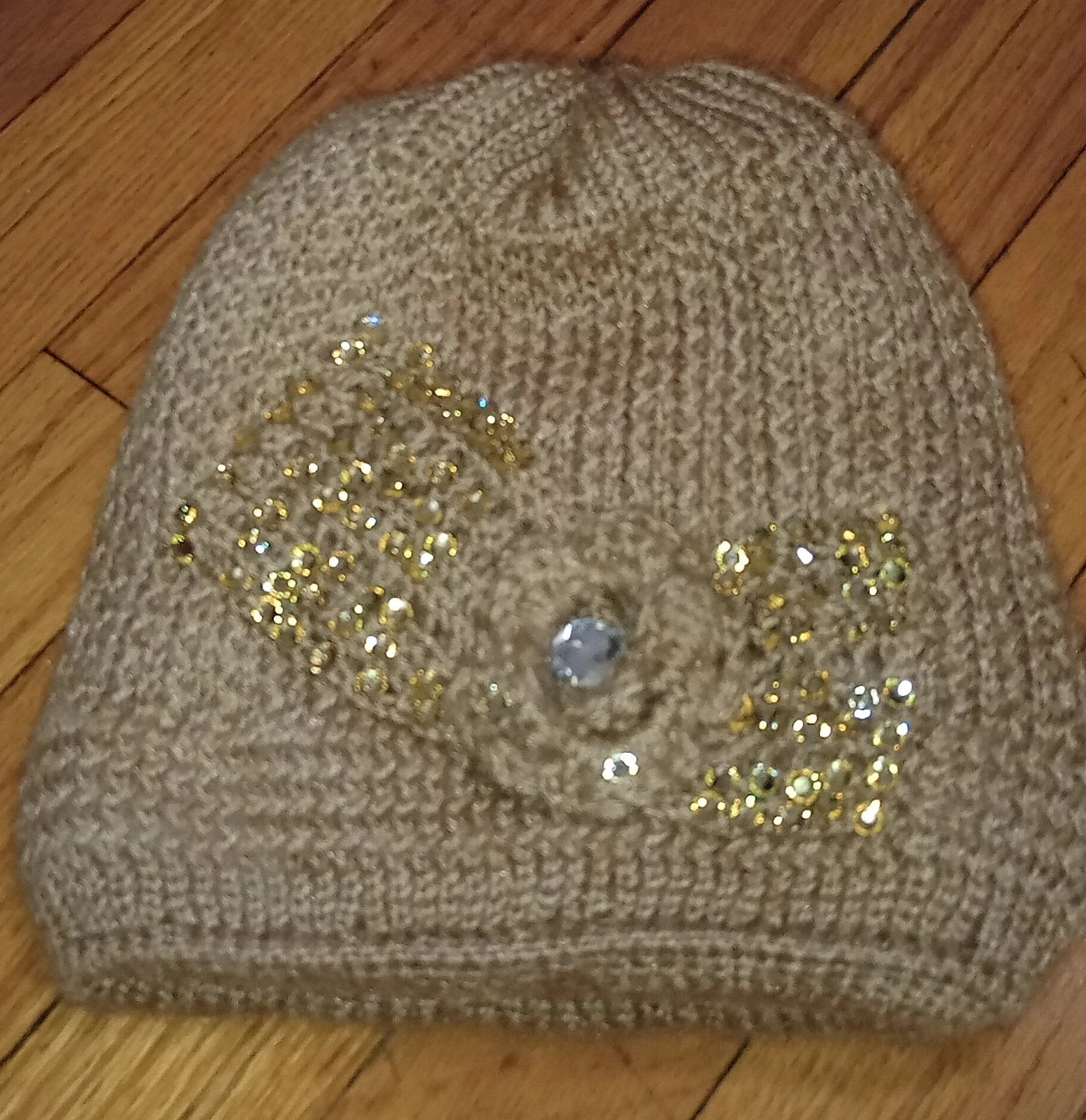 Beanie Hat with Embellishments