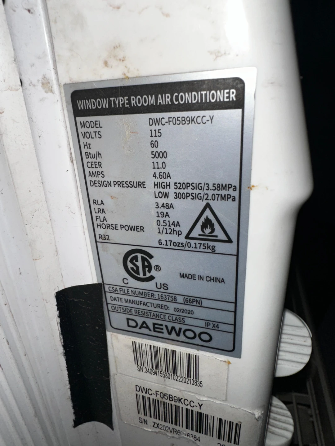 Daewoo Window Type Room Air Conditioner - photo 2