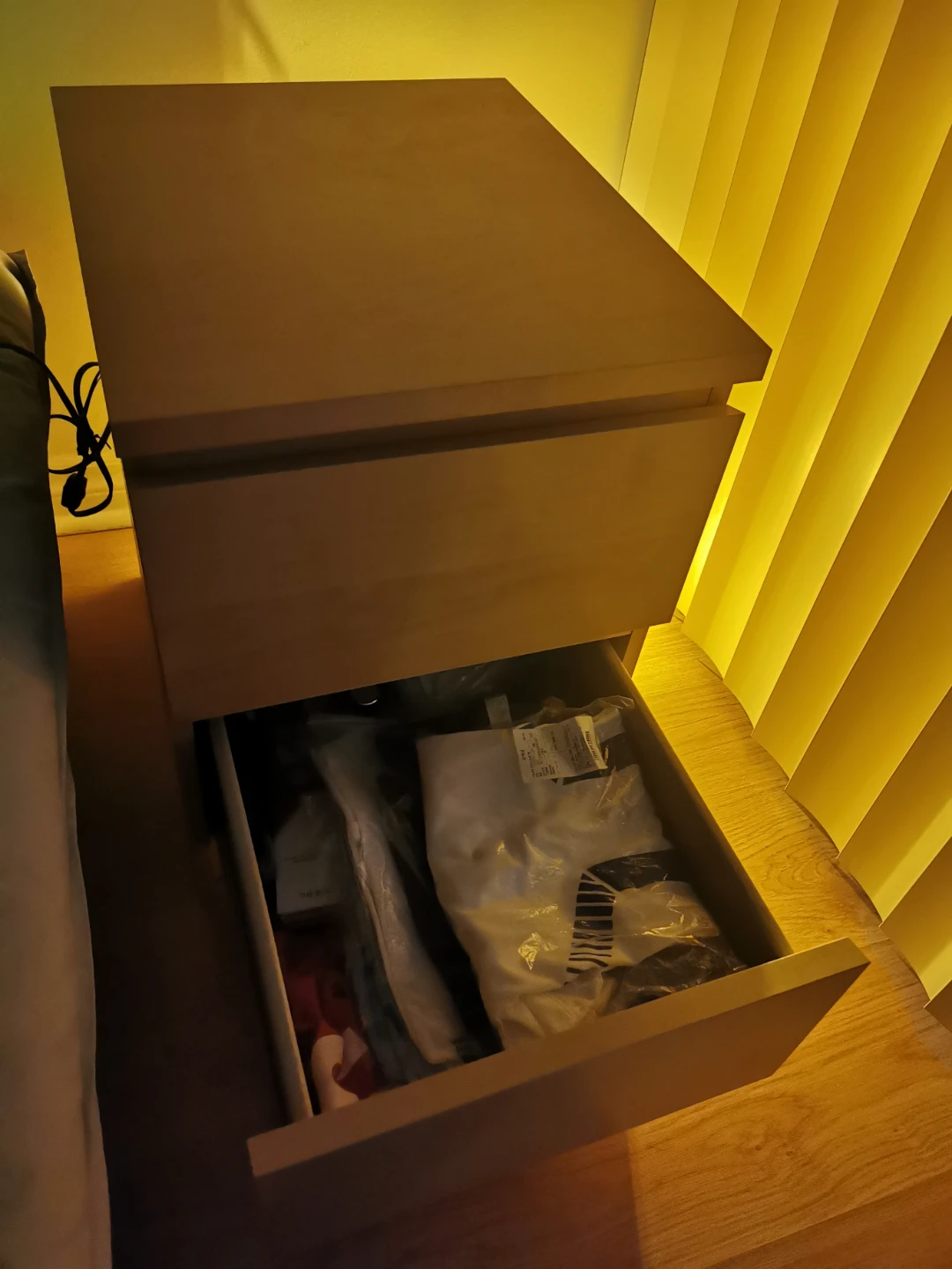 Bedside Table with Two Drawers - photo 4