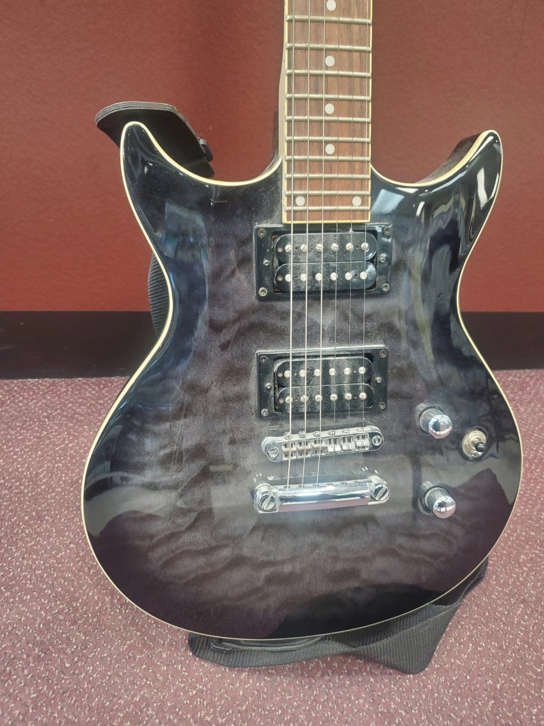 Lyon by Washburn Electric Guitar - Black - photo 2