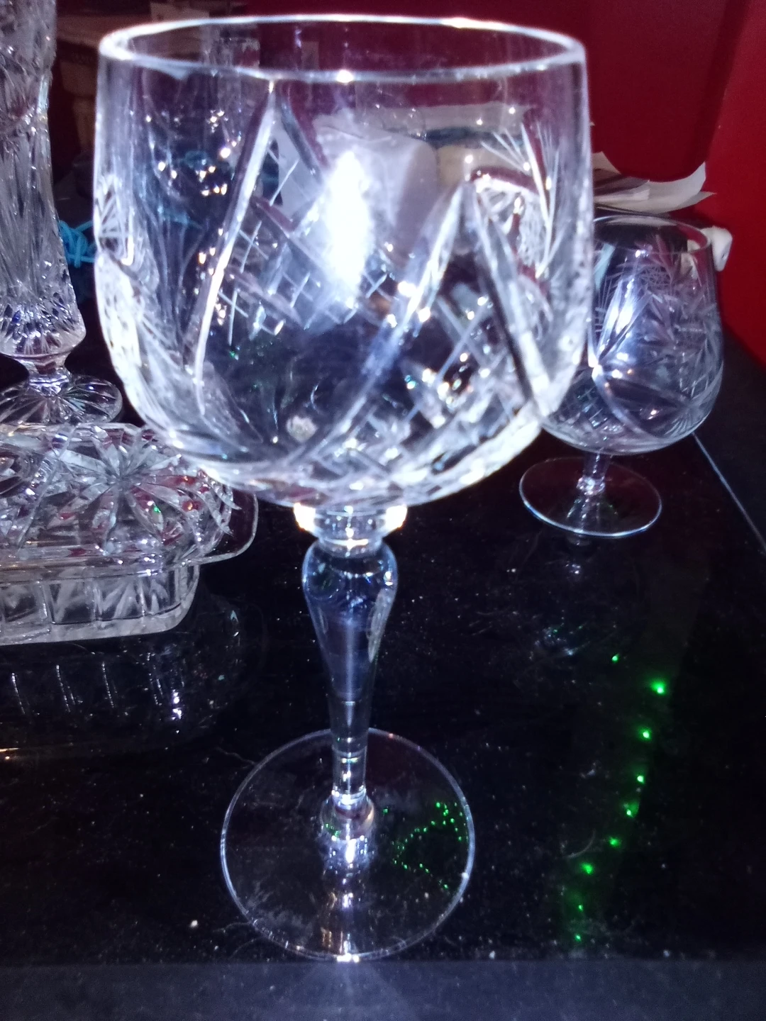 Wine goblet pinwheel crystal - photo 3