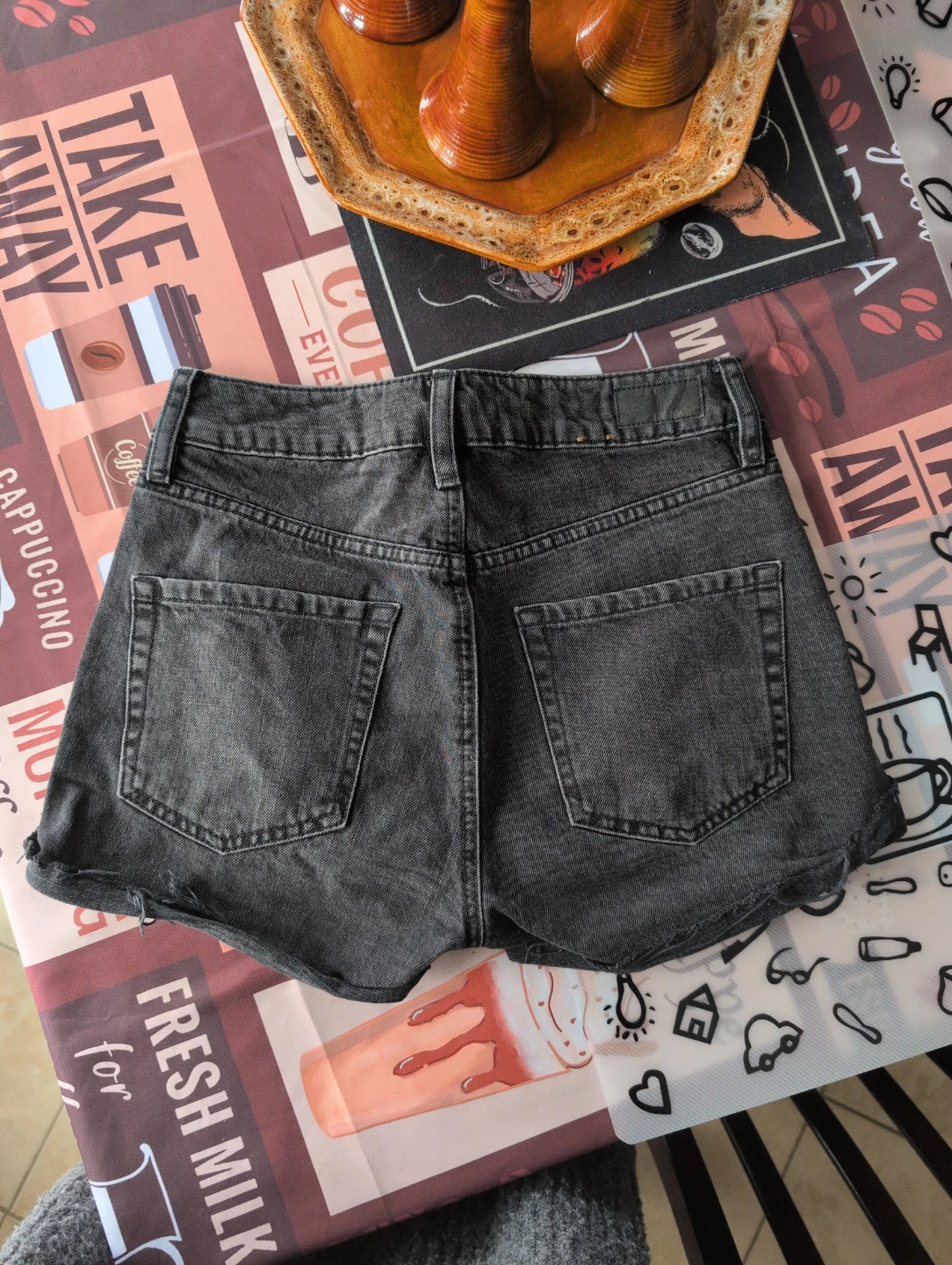 Garage Denim Shorts - Charcoal Grey - photo 3