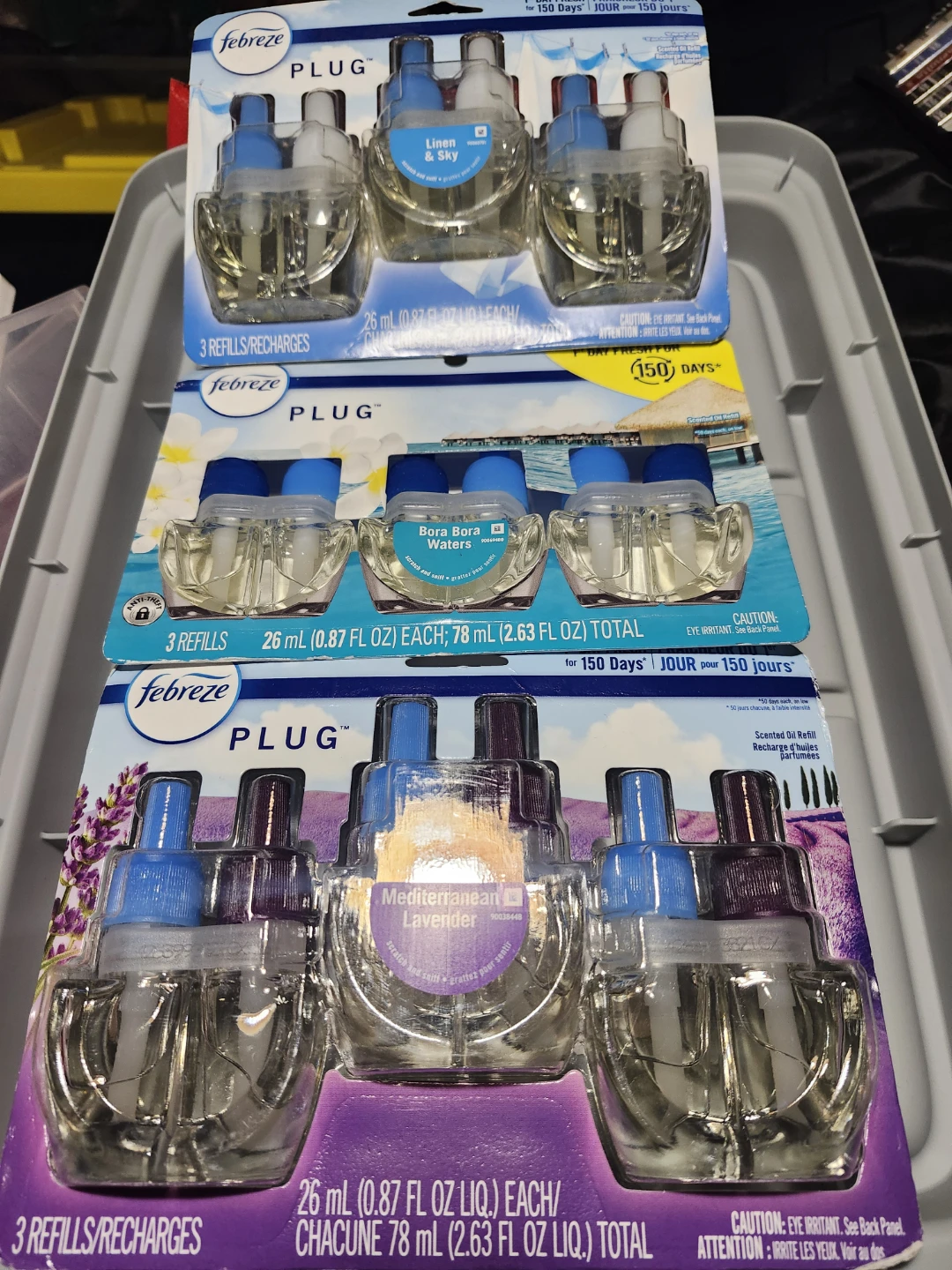 Febreze Plug Scented Oil Refills, 9 Count