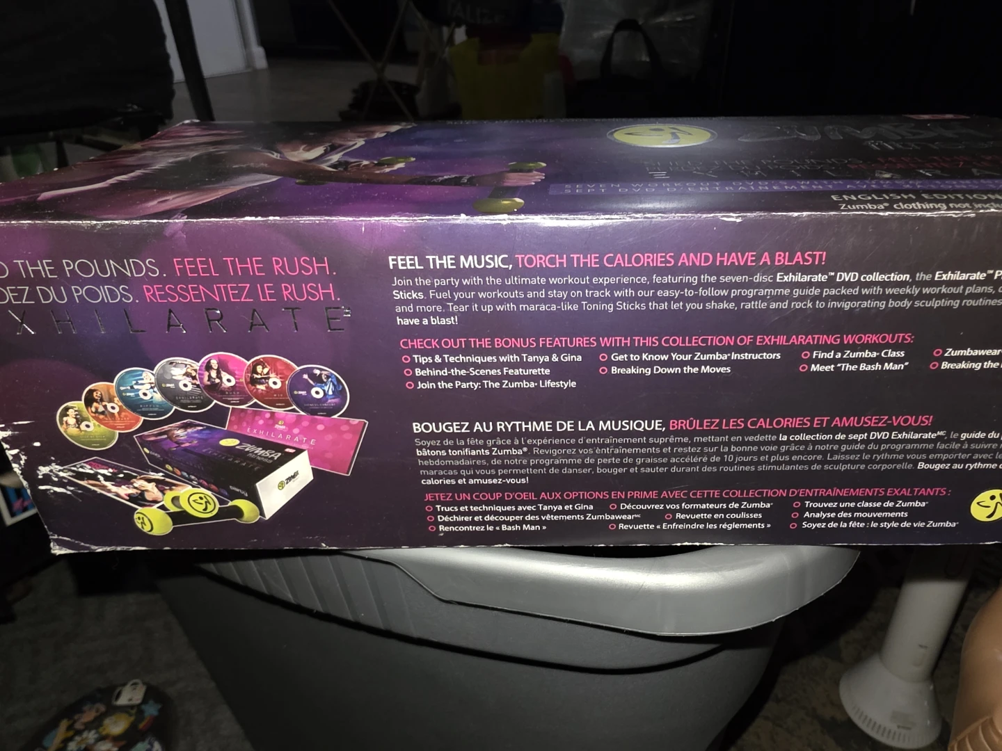 Zumba Fitness Exhilarate Seven Workout DVDs with Toning Sticks - photo 2