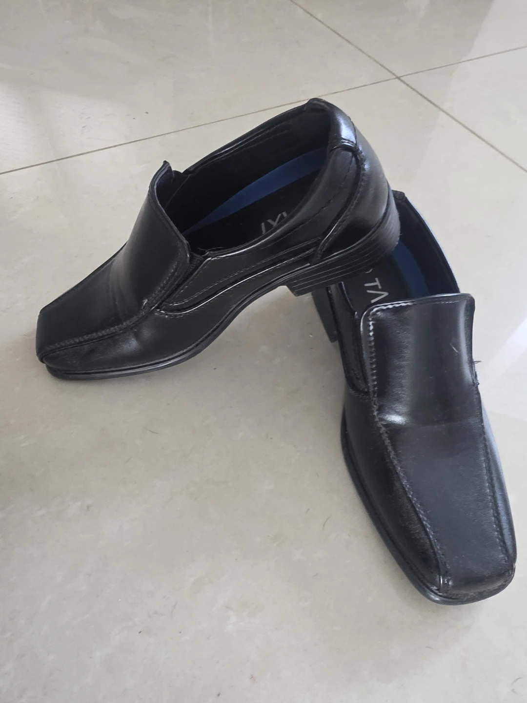 TAXI Black Leather Loafer Dress Shoes - photo 2