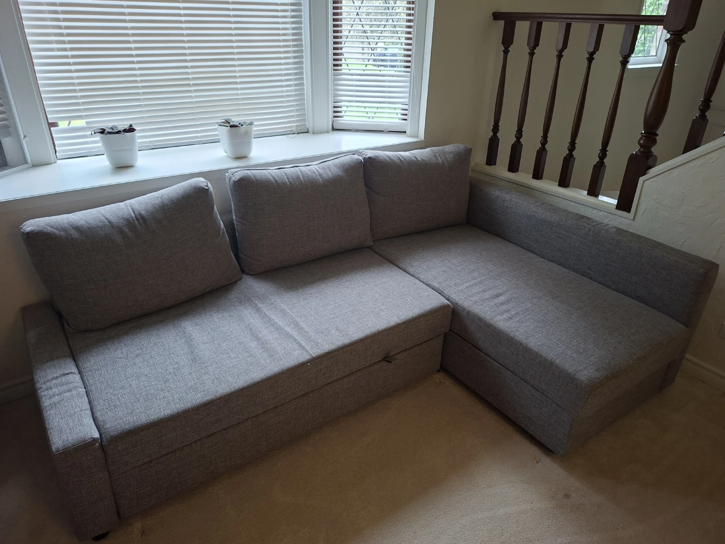 Grey Sectional Sofa Bed - photo 3