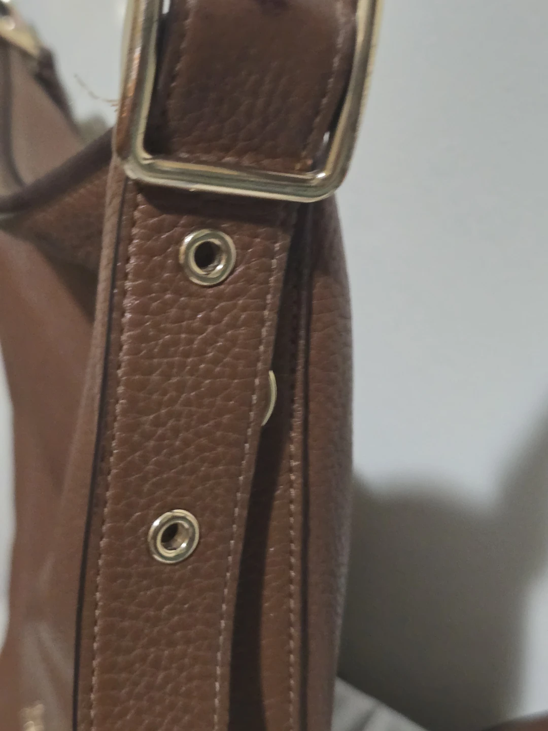 Brown Pebble Leather Crossbody - photo 4