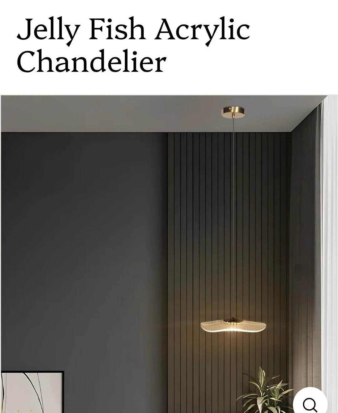 Jelly Fish Acrylic Chandelier - photo 3
