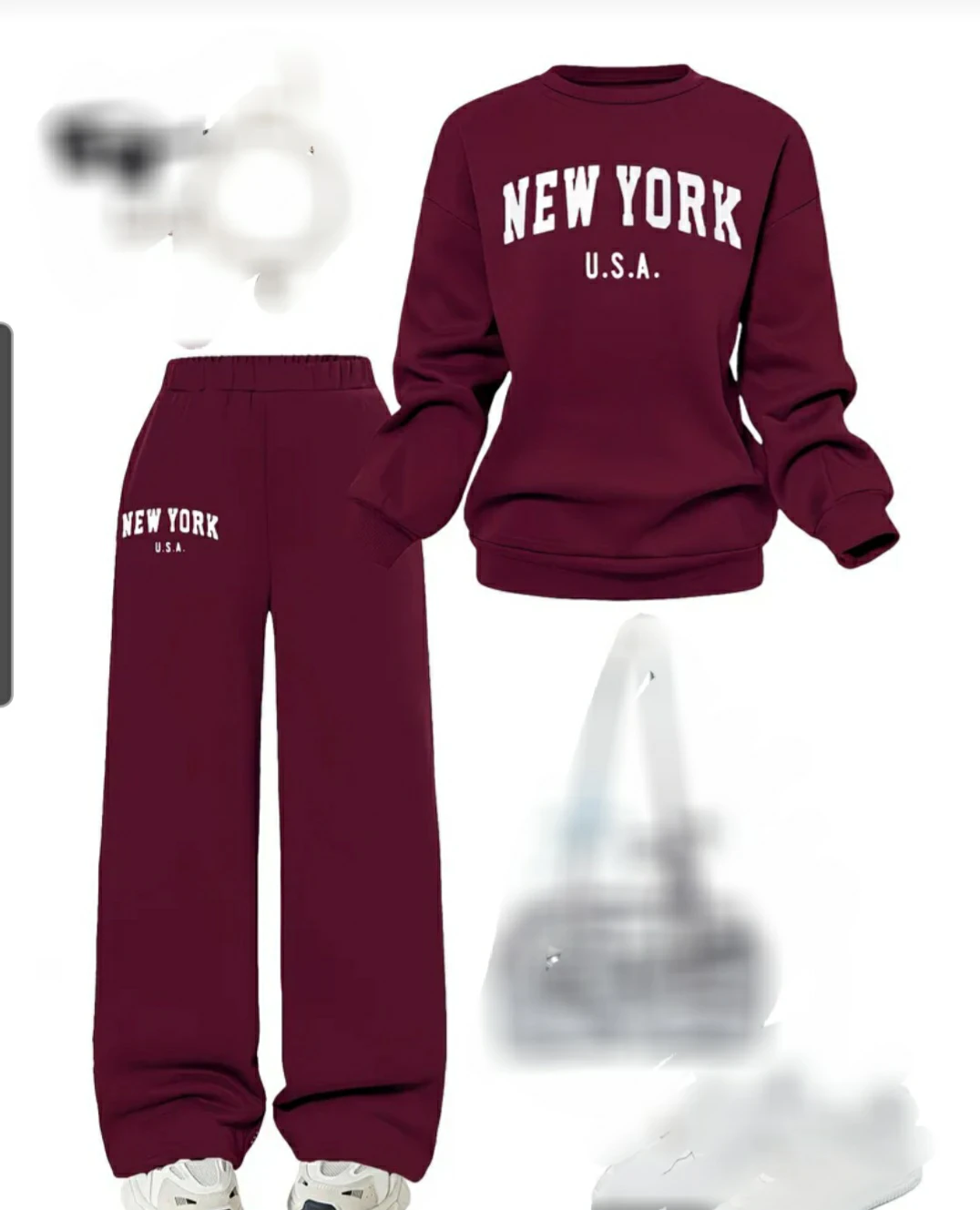 New York USA Sweatshirt and Sweatpants Set