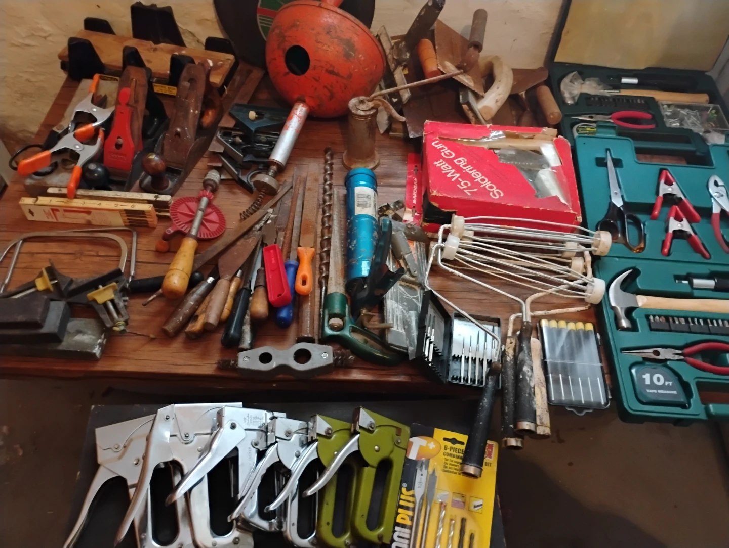 Assorted Hand Tools and Woodworking Items