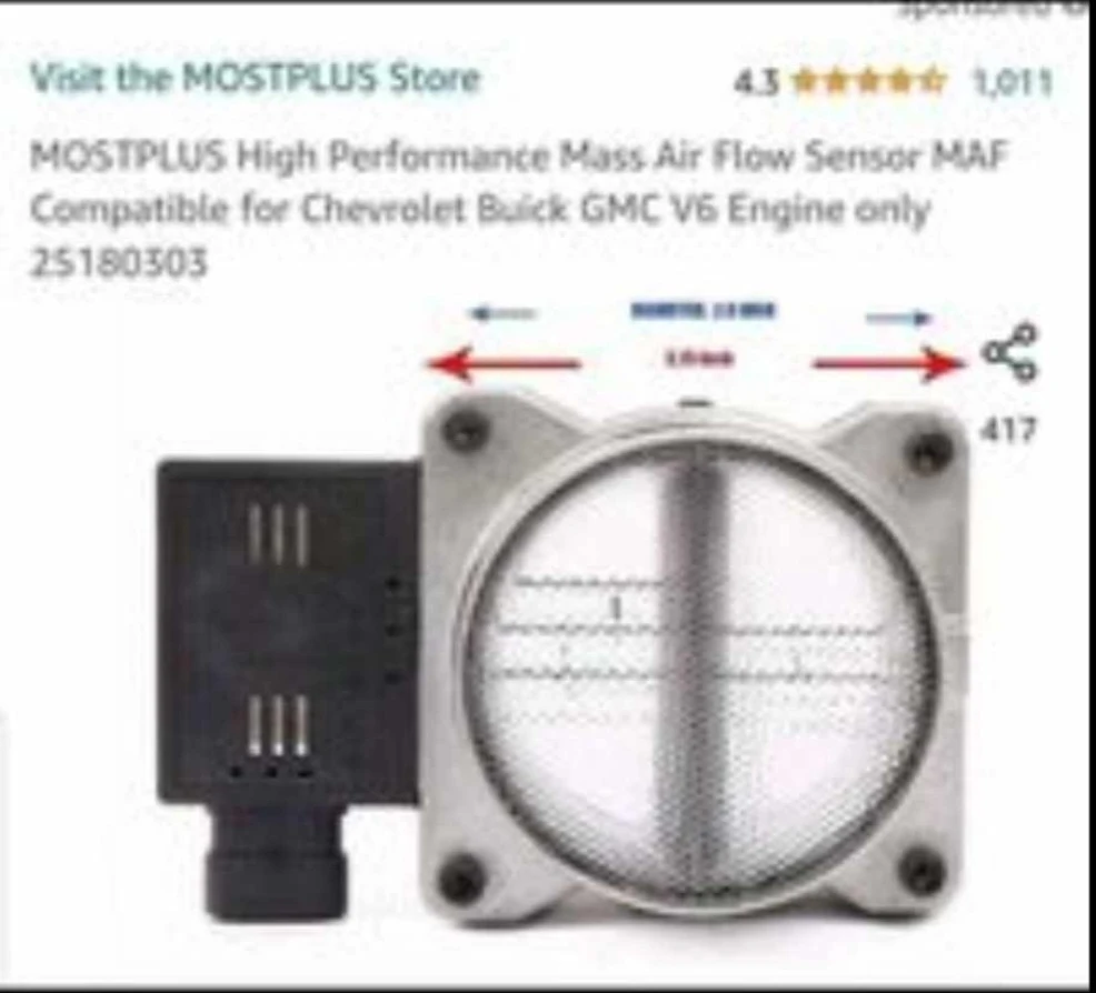 MOSTPLUS High Performance Mass Air Flow Sensor MAF .... - photo 2