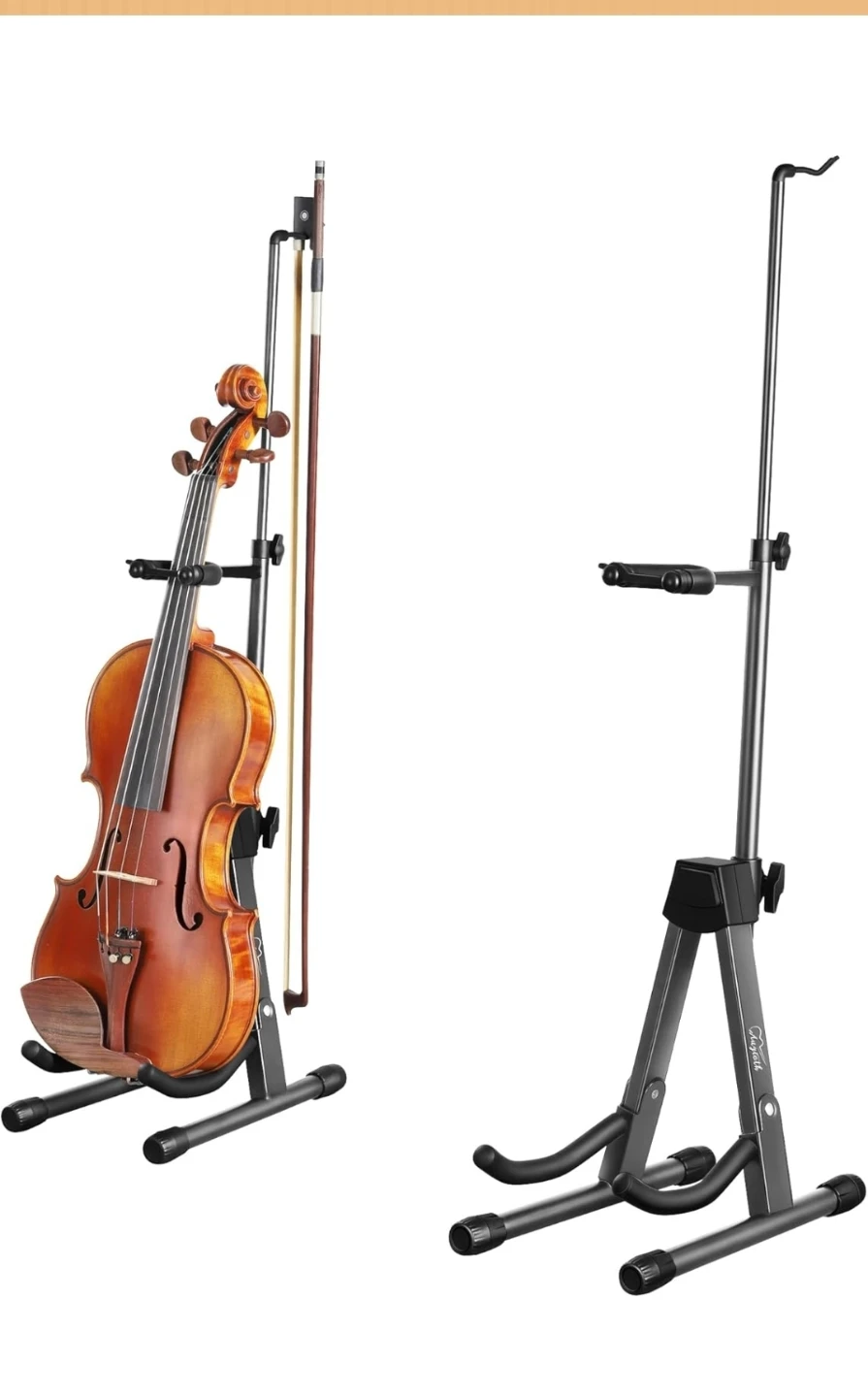 Foldable & Portable Violin Stand with Bow Holder