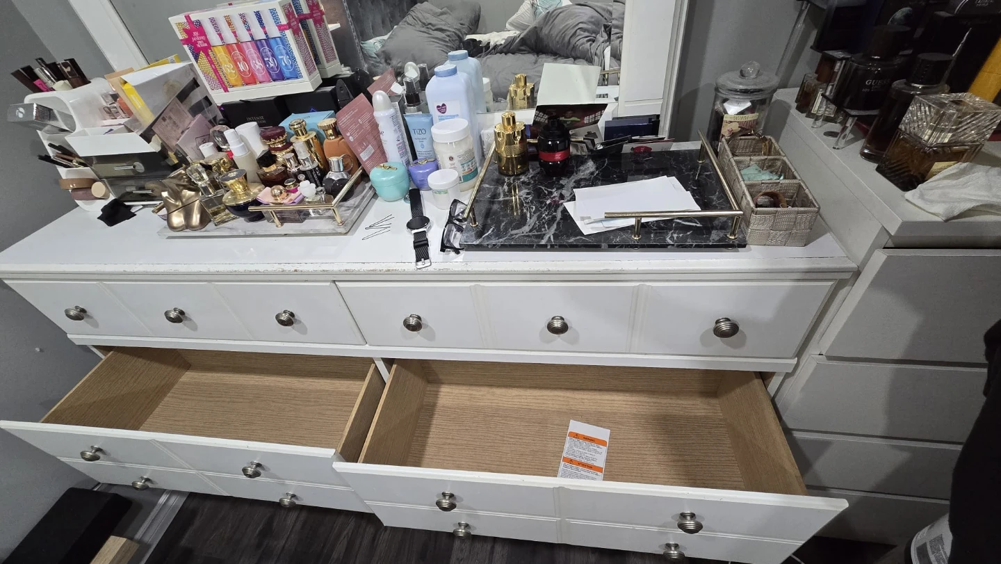 White Dresser with Mirror - photo 2
