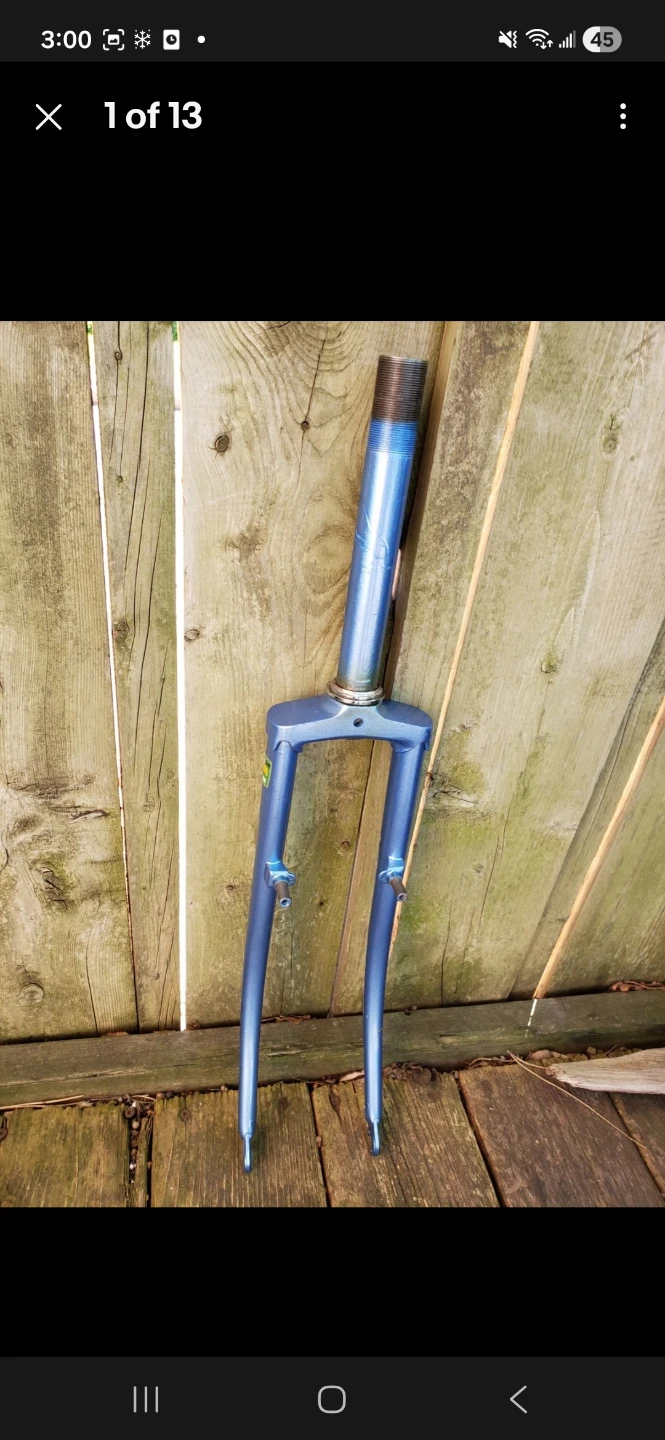 Vintage Tange 26 MTB fork 1 inch threaded