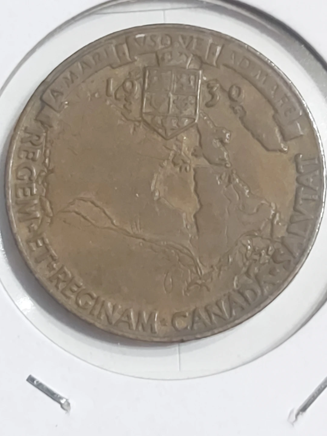 1939 Royal Visit George VI & Elizabeth Vintage Historic Medal - photo 3