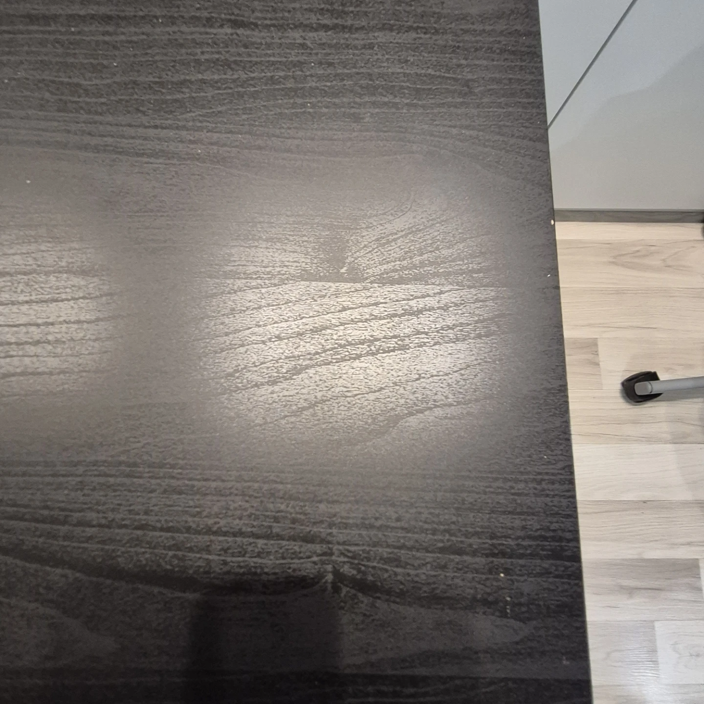 Ikea Dark Wood Desk with Drawers - photo 4