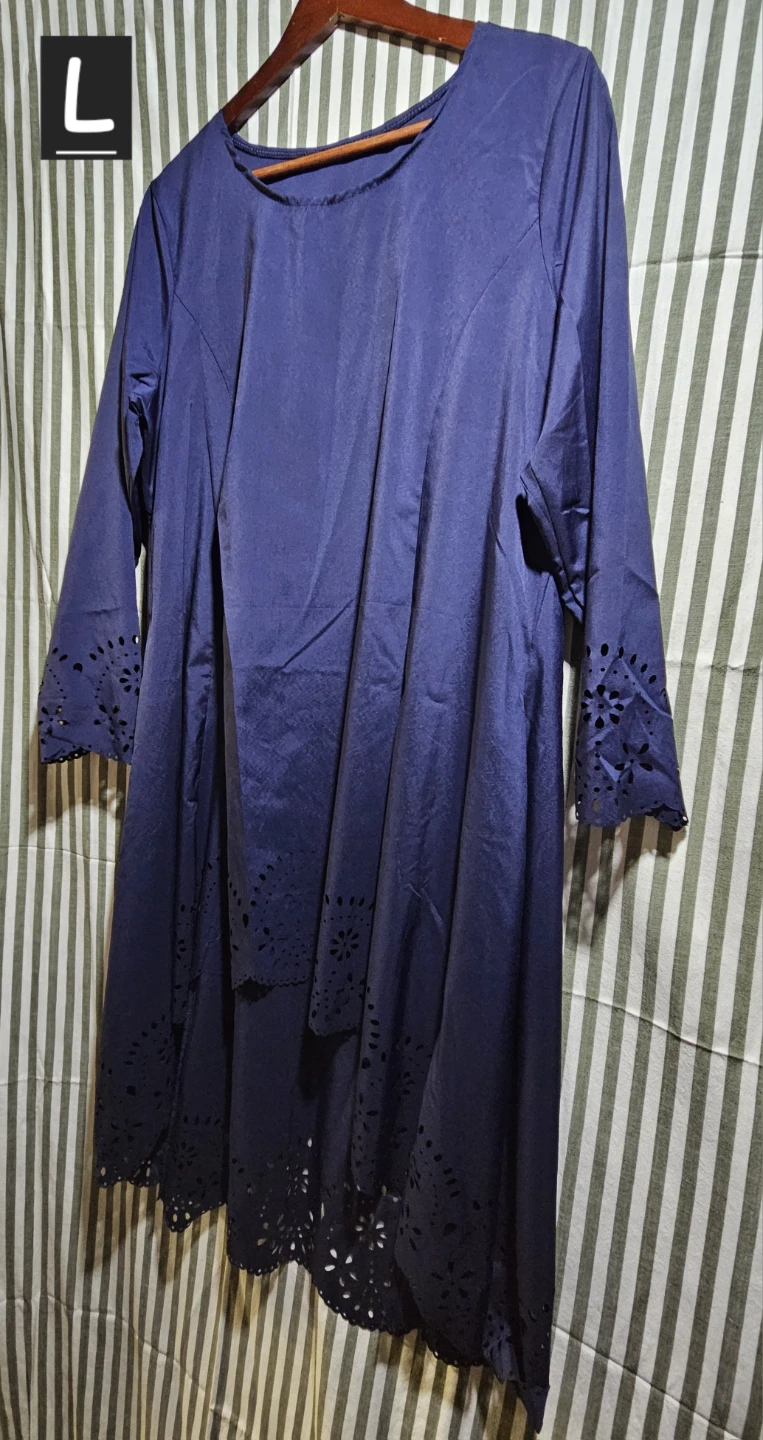 Blue Long Sleeve Dress Size L - photo 2